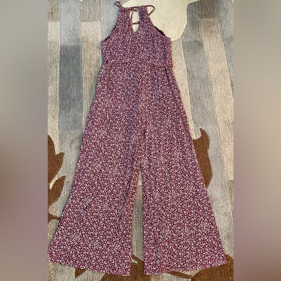 Anthropologie | Maeve Claremont Cropped Halter Jumpsuit - Picture 7 of 10